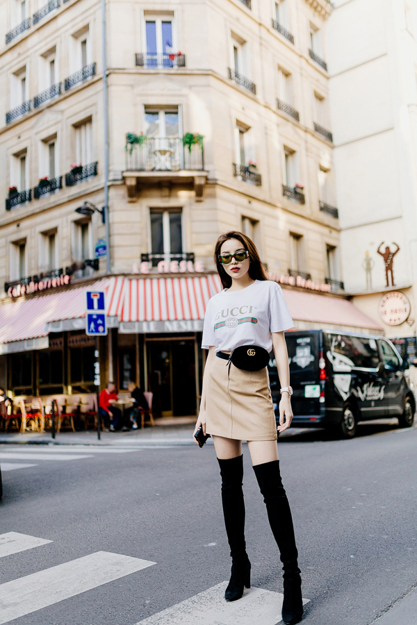 Kỳ Duyên khoe gu thời trang thời thượng trên phố Paris