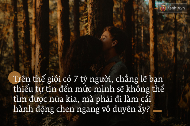 Khi quyết trở thành người thứ 3, đừng chỉ biết nói câu tình yêu không có lỗi!